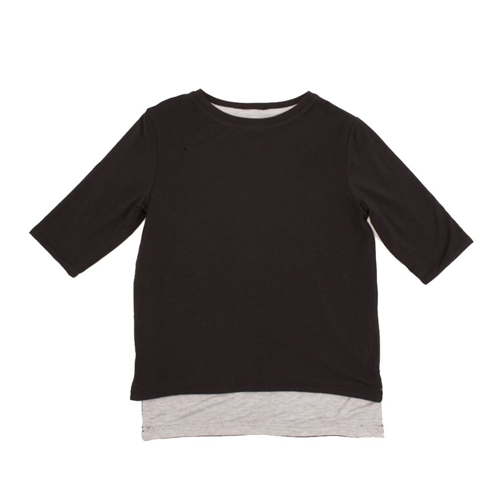 Yom 3/4 Sleeve Reversible Tee