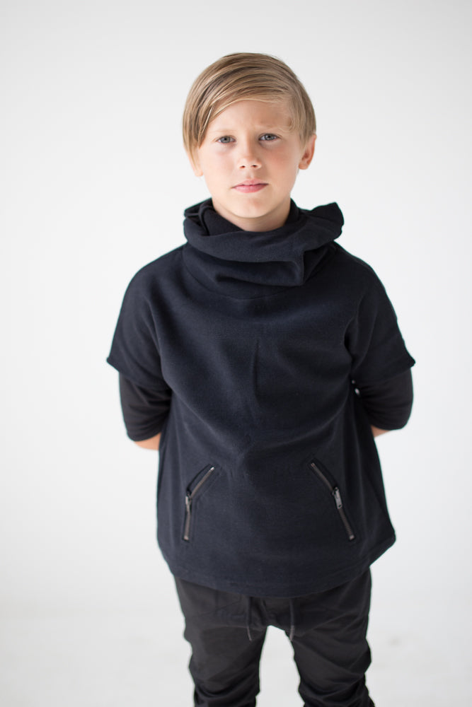 Ninja neck outlet hoodie